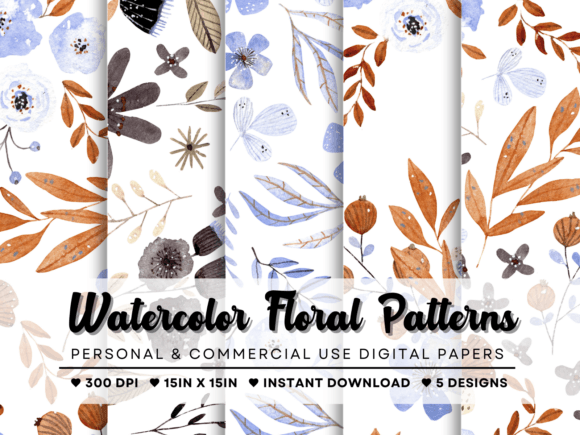 Download Blue Patterns Watercolor Pattern - Patterns Collection