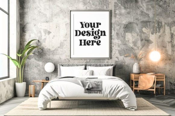 Download Kitchen and Living Room Wall 3D Mockup - Mockup Collection