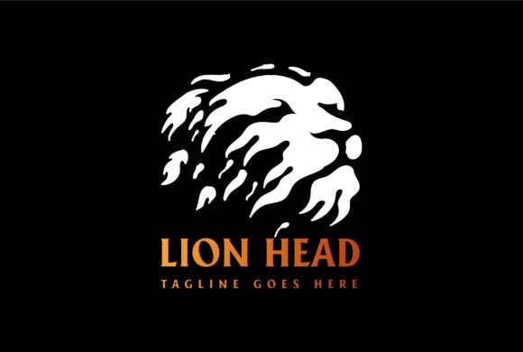Download Paint Fire Tribal Lion Head Face Logo - Tribal lion Collection