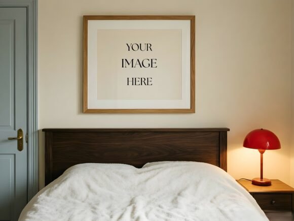 Download Bedroom Frame Mockup - Modern Interior - Mockup Collection