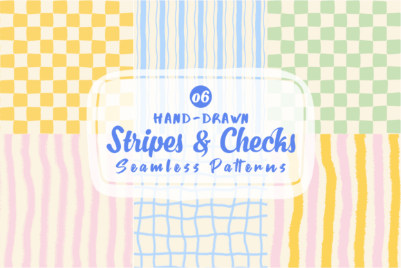 Download Hand Drawn Stripes &amp; Checks Patterns - Patterns Collection