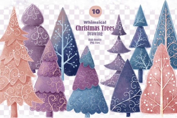Download Whimsical Christmas Trees Collection - Christmas Collection