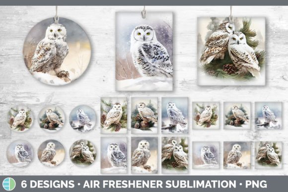 Download Christmas Snowy Owl Air Freshener | Subl - Christmas Collection