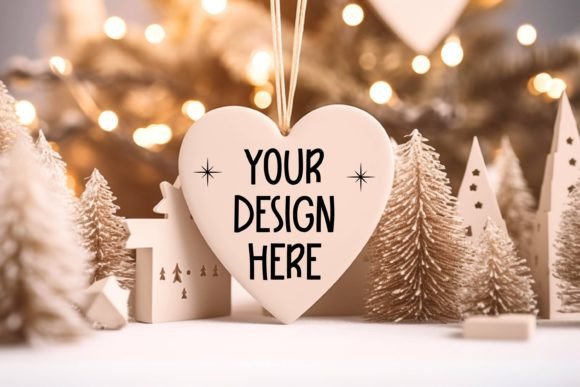 Download Mockup Ornament Heart No.3 - Mockup Collection