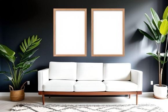 Download Black Wall Poster Frame Mockup Art - Mockup Collection