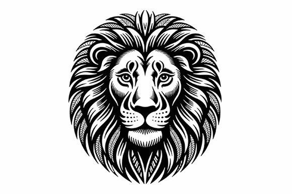 Download Tribal Lion Head SVG Design - Tribal lion Collection