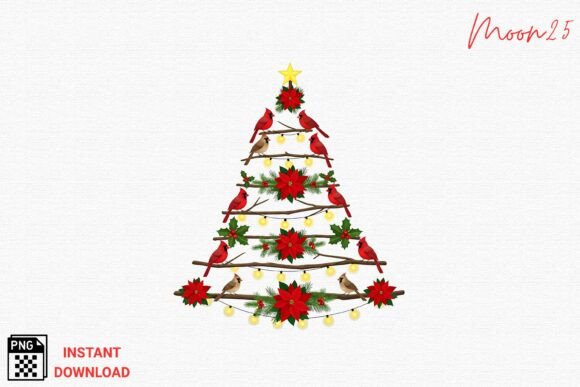 Download Cardinal Christmas Tree PNG - Christmas Collection
