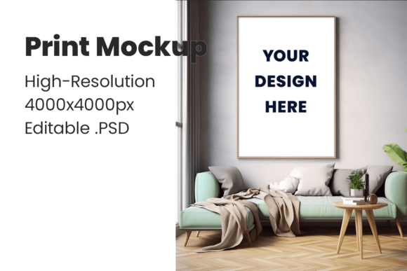 Download Big Canvas | Print Mockup | Art Print - Mockup Collection