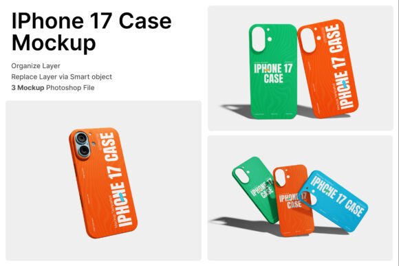 Download IPhone 17 Case 3D Mockup - Mockup Collection