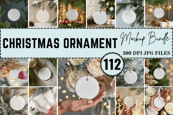 Download Christmas Ornament Mockup Bundle - Mockup Collection