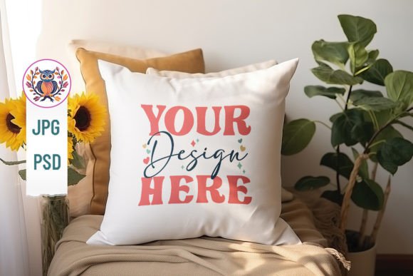 Download Home Living Room Pillow Mockup - Mockup Collection