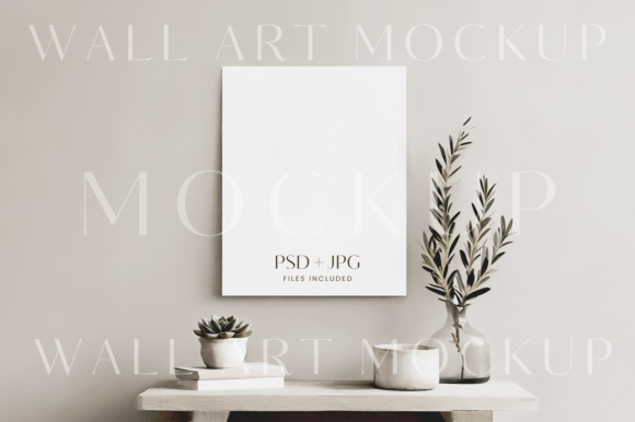 Download 16x20" Wall Art Mockup, 4:5 Print Mockup - Mockup Collection