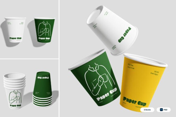 Download Paper Cup 3D Mockup - Mockup Collection