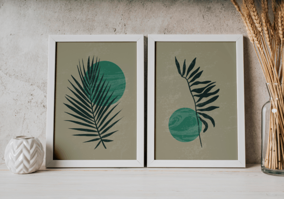 Download Modern Abstract Leaf Boho Wall Art - Premium Resources