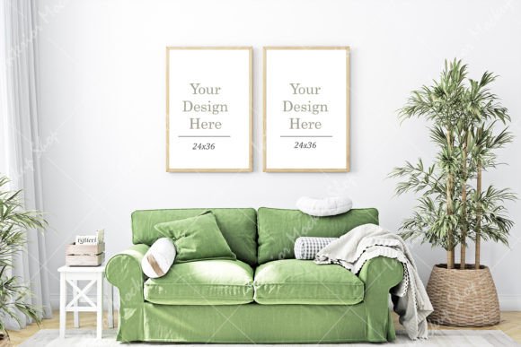 Download Frame Mockup in Modern Interior Room - Mockup Collection