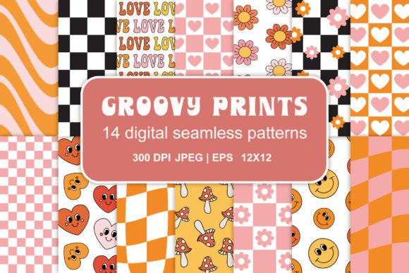 Download Groovy Seamless Patterns Set - Patterns Collection