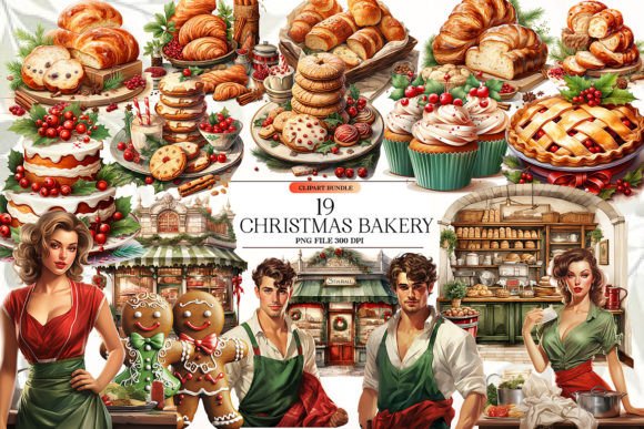 Download Christmas Bakery Clipart Bundle - Christmas Collection