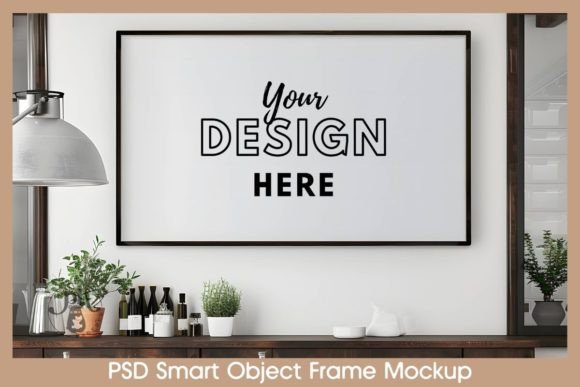 Download Horizontal Frame TV Art Mockup PSD File - Mockup Collection