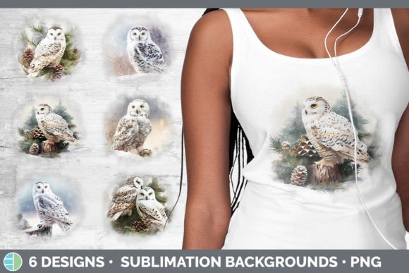 Download Christmas Snowy Owl Background | Grunge - Christmas Collection