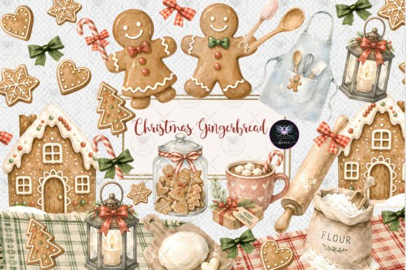 Download Gingerbread Bakery Christmas Clipart - Premium Resources