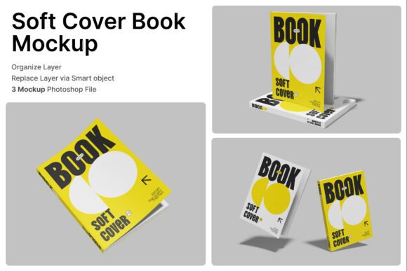 Download Soft Cover Book 3D Mockup - Mockup Collection