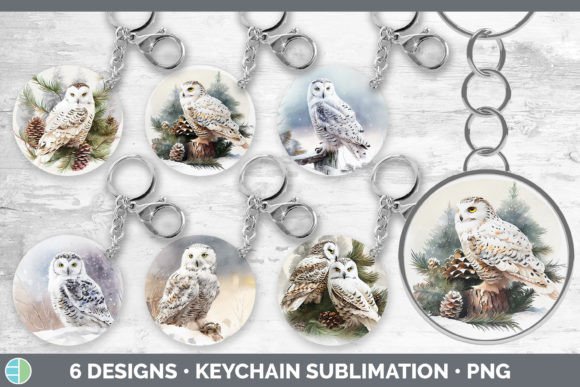 Download Christmas Snowy Owl Keychain Bundle | Ke - Christmas Collection
