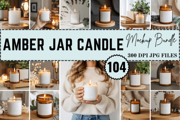 Download Amber Jar Candle Mockup Bundle - Mockup Collection