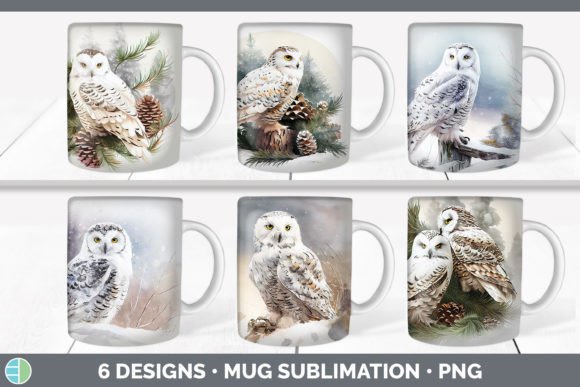 Download Christmas Snowy Owl Mug Sublimation | Co - Christmas Collection