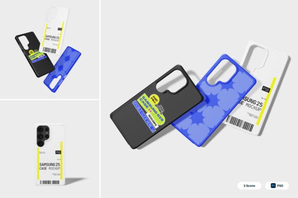 Download Samsung S25 Ultra Case 3D Mockup - Mockup Collection