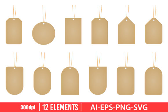 Download Price Tag Mockup Clipart Set - Mockup Collection
